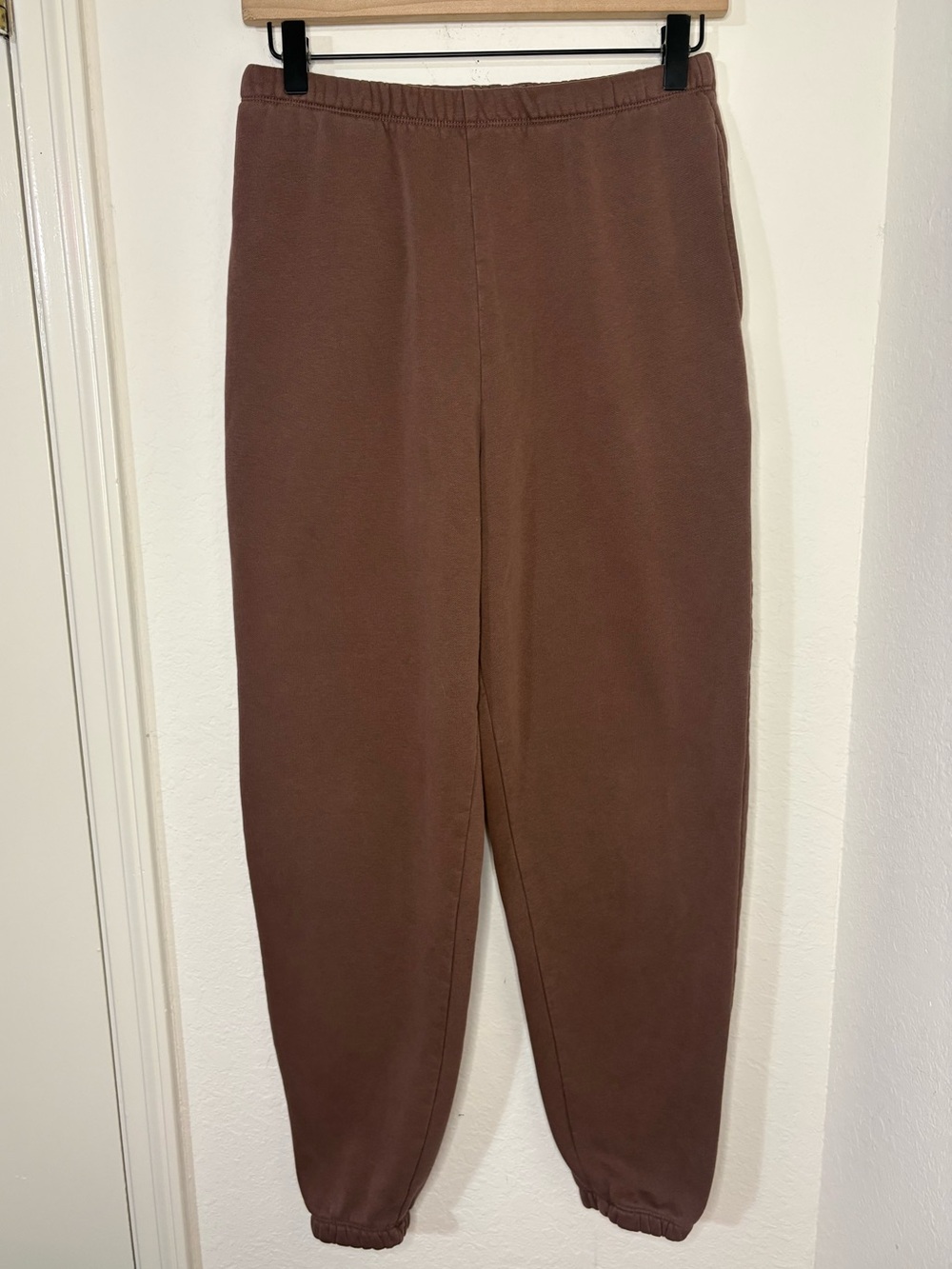 nuuds Classic Sweatpant Relaxed Cotton Sweatpants Coffee Brown size XS oversized